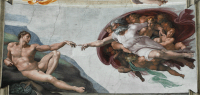 Michelangelo - Erschaffung des Adam